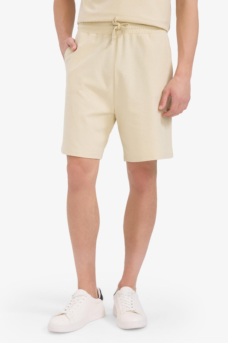 DeFacto Beige Man Cotton Relax Fit Twill Pocket Shorts Casual - Image 5